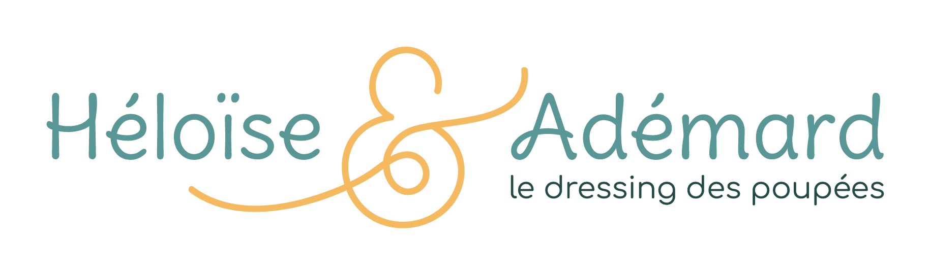Heloise & Ademard_Logo principal tagline miel