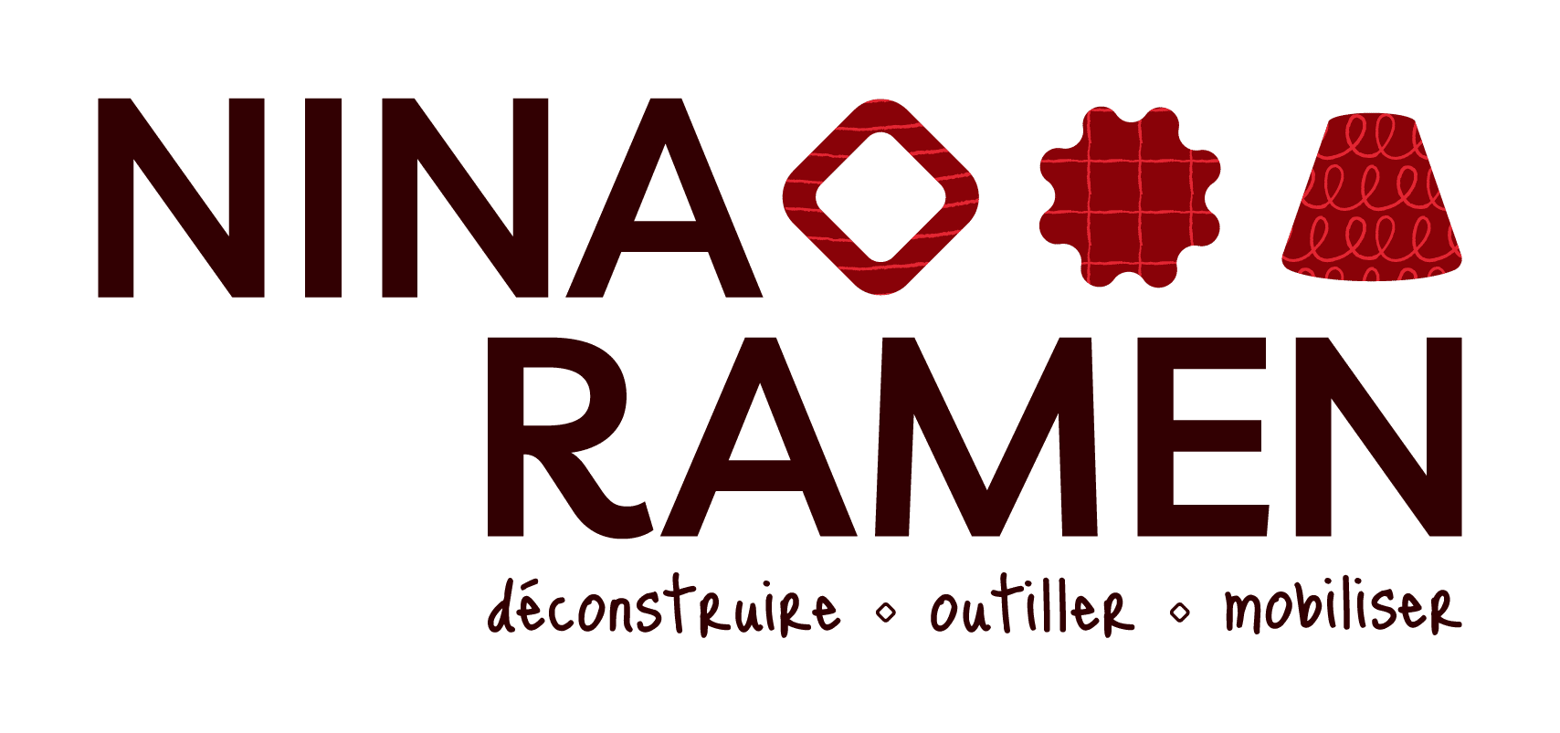 Nina Ramen_Logo principal chocolat tagline