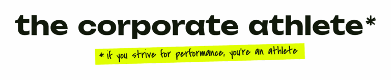 the corporate athlete_Logo secondaire en vert obscur